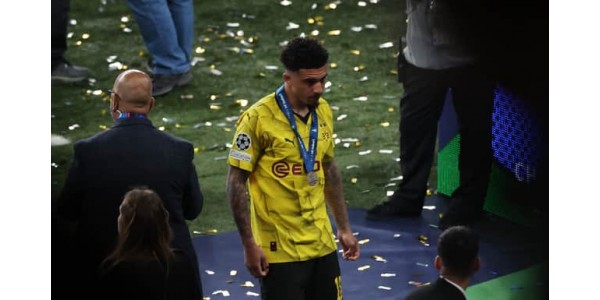 Jadon Sancho non ha segnato gol nella finale di Champions League